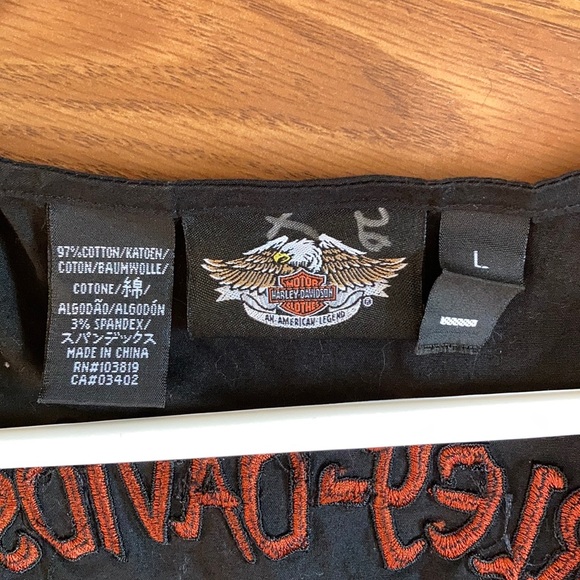 Harley Davidson button up vest - Picture 2 of 3